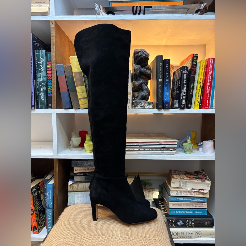 L’AGENCE Elegant Black Over-the-Knee Boots